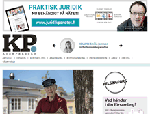 Tablet Screenshot of kyrkpressen.fi